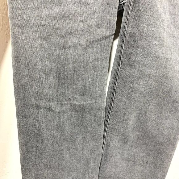 Just Black Jeans Light Grey Skinny Denim Mid High Rise Distressed size 31 - Picture 9 of 11